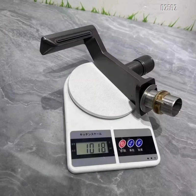 Bathroom cabinet gun gray simple creative single hole cold and hot all copper countertop basin waterfall basin faucet