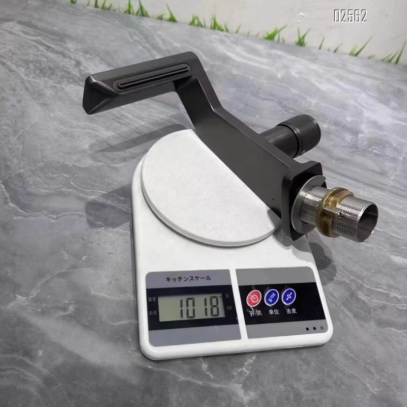 Bathroom cabinet gun gray simple creative single hole cold and hot all copper countertop basin waterfall basin faucet