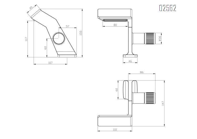 Bathroom cabinet gun gray simple creative single hole cold and hot all copper countertop basin waterfall basin faucet