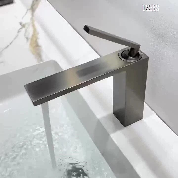 White faucet pure Brass home wash basin bathroom wash basin basin cold and hot bathroom basin  faucet