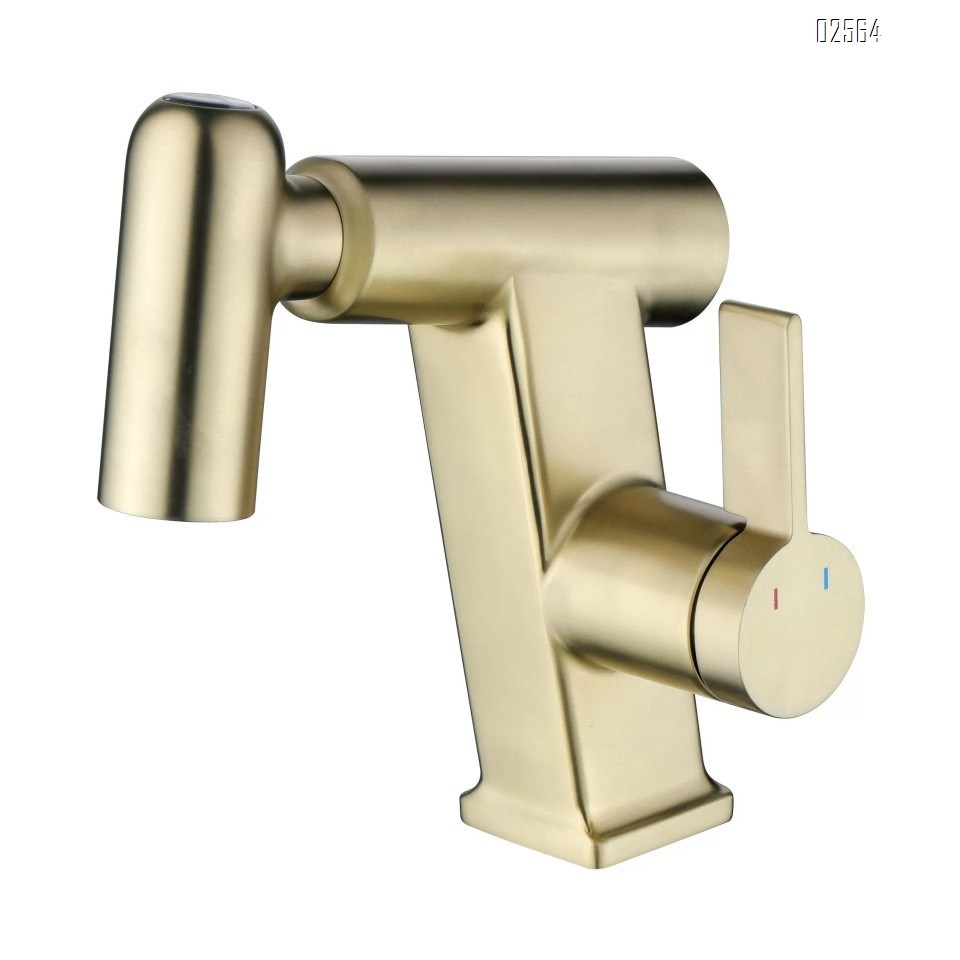 Gun Grey multi-functional pull-out basin faucet microphone-style bathroom wash basin faucet