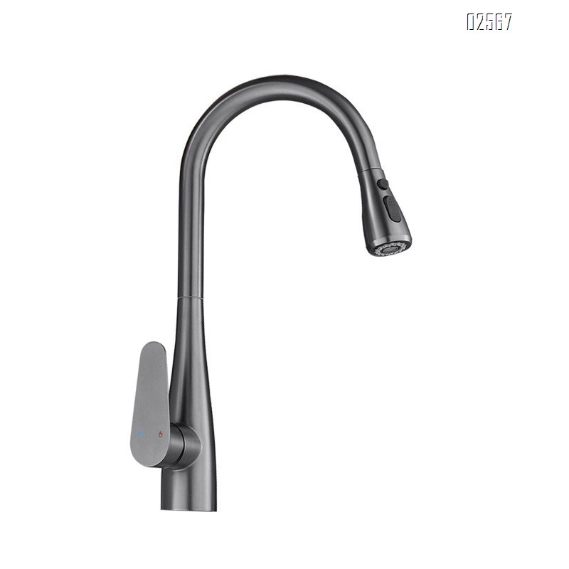 Brass home pull-out sink home with universal joint and telescopic kitchen faucet for both cold and hot water  faucet