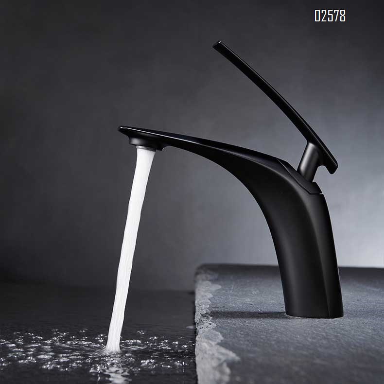 New fashion simple copper basin single handle cold and hot water faucet