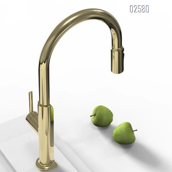 Brass gun gray pull-down cold and hot sink home multi-functional kitchen extendable sink dish pool faucet