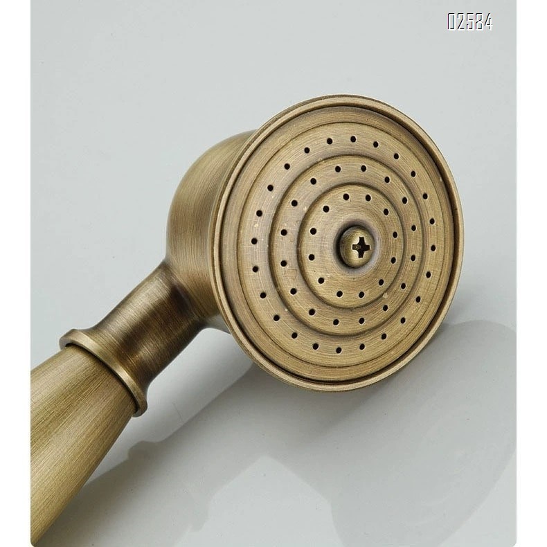 Brass concealed vintage shower head embedded in the wall precast bathing set home mixing valve