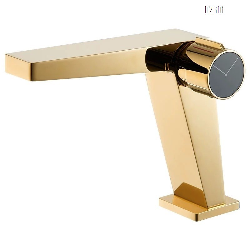 Brass basin faucet bathroom vanity wash basin sink cold and hot water faucet simple white