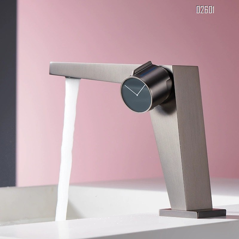 Brass basin faucet bathroom vanity wash basin sink cold and hot water faucet simple white