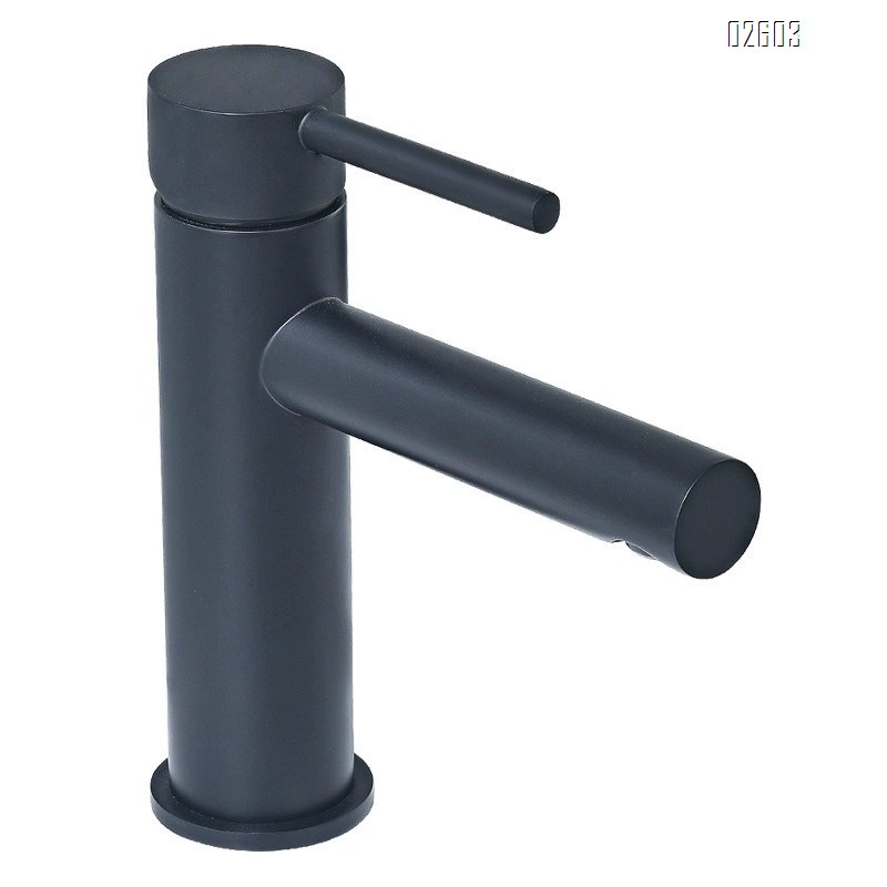 Brass cold and hot basin faucet home wash basin gold and black simple bathroom wash basin faucet