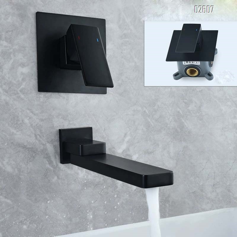 Wall-mounted Brass basin faucet with vintage style swingable and foldable cold and hot water tap