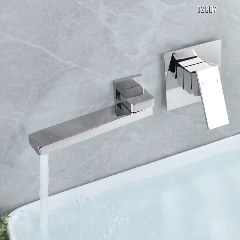 Wall-mounted Brass basin faucet with vintage style swingable and foldable cold and hot water tap