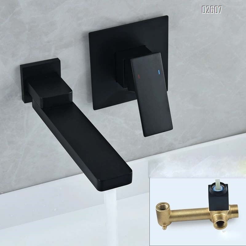 Wall-mounted Brass basin faucet with vintage style swingable and foldable cold and hot water tap
