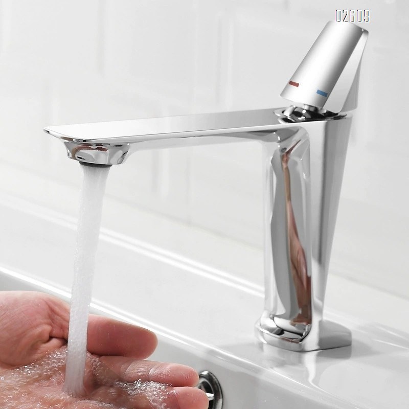 Gun gray brushed basin faucet all Brass cold and hot water under-sink wash basin faucet bathroom black faucet