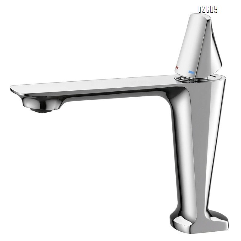 Gun gray brushed basin faucet all Brass cold and hot water under-sink wash basin faucet bathroom black faucet