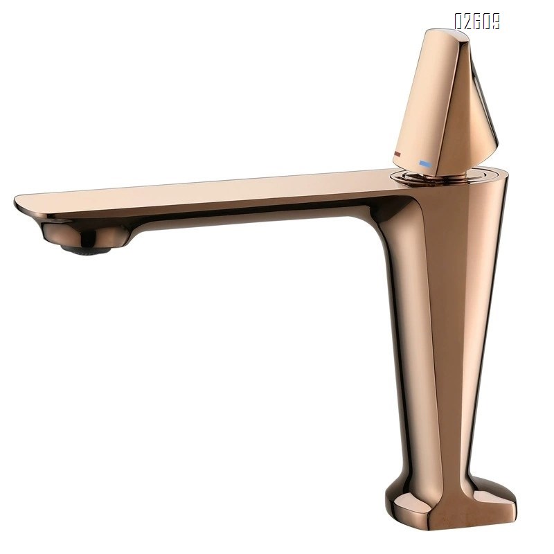 Gun gray brushed basin faucet all Brass cold and hot water under-sink wash basin faucet bathroom black faucet