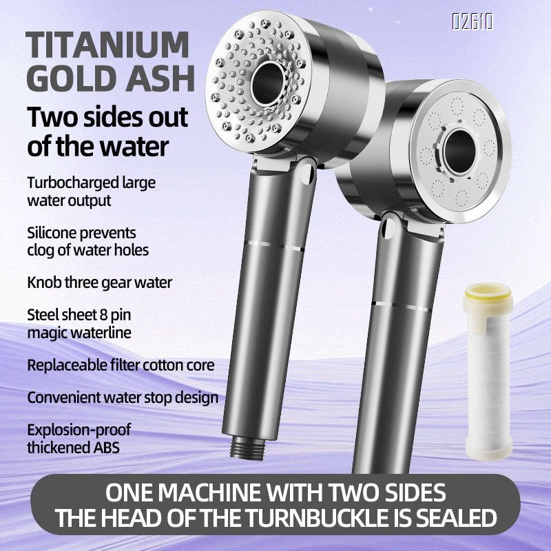 High Pressure Water Flow and Multiple Spray Modes Shower Head with Filter for Hard Water Bathroom Sh