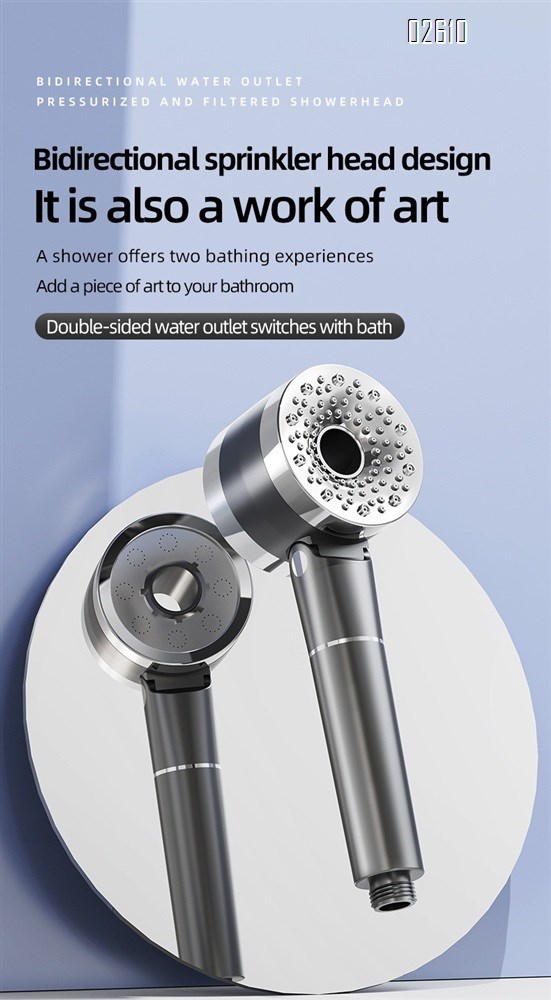 High Pressure Water Flow and Multiple Spray Modes Shower Head with Filter for Hard Water Bathroom Sh