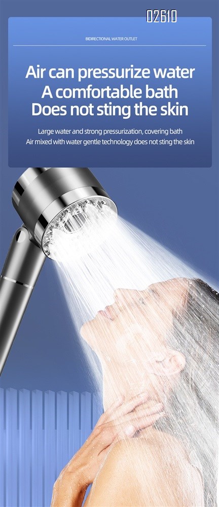 High Pressure Water Flow and Multiple Spray Modes Shower Head with Filter for Hard Water Bathroom Sh