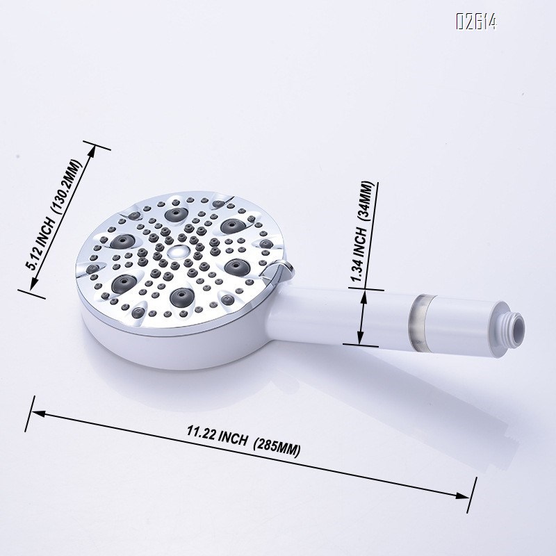 Filtered Handheld Shower Head Set 10 Functions with Hose and Bracket Anti-clog Nozzles for Hard Water Remove Chlorine