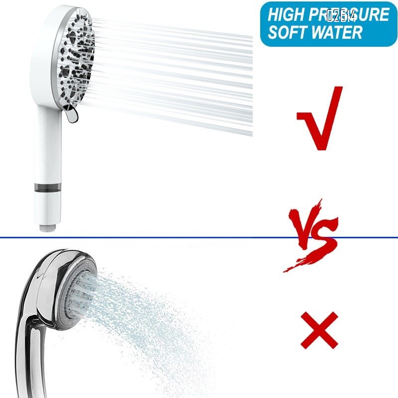 Filtered Handheld Shower Head Set 10 Functions with Hose and Bracket Anti-clog Nozzles for Hard Water Remove Chlorine