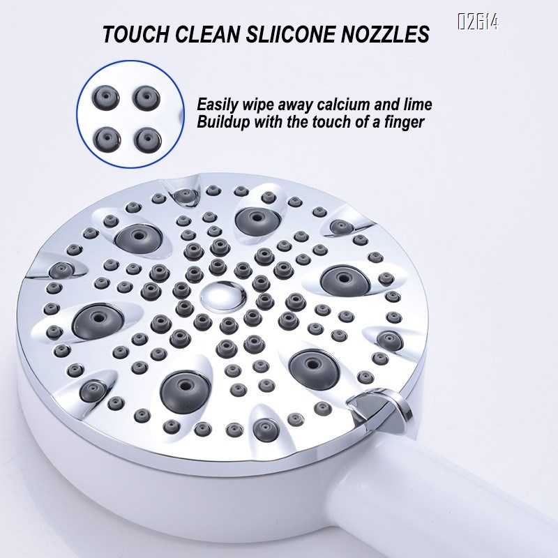 Filtered Handheld Shower Head Set 10 Functions with Hose and Bracket Anti-clog Nozzles for Hard Water Remove Chlorine