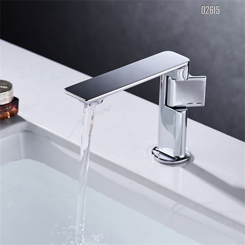 German gun Grey ash bathroom wash basin cold and hot water faucet all Brass wash basin basin wash basin wash basin faucet