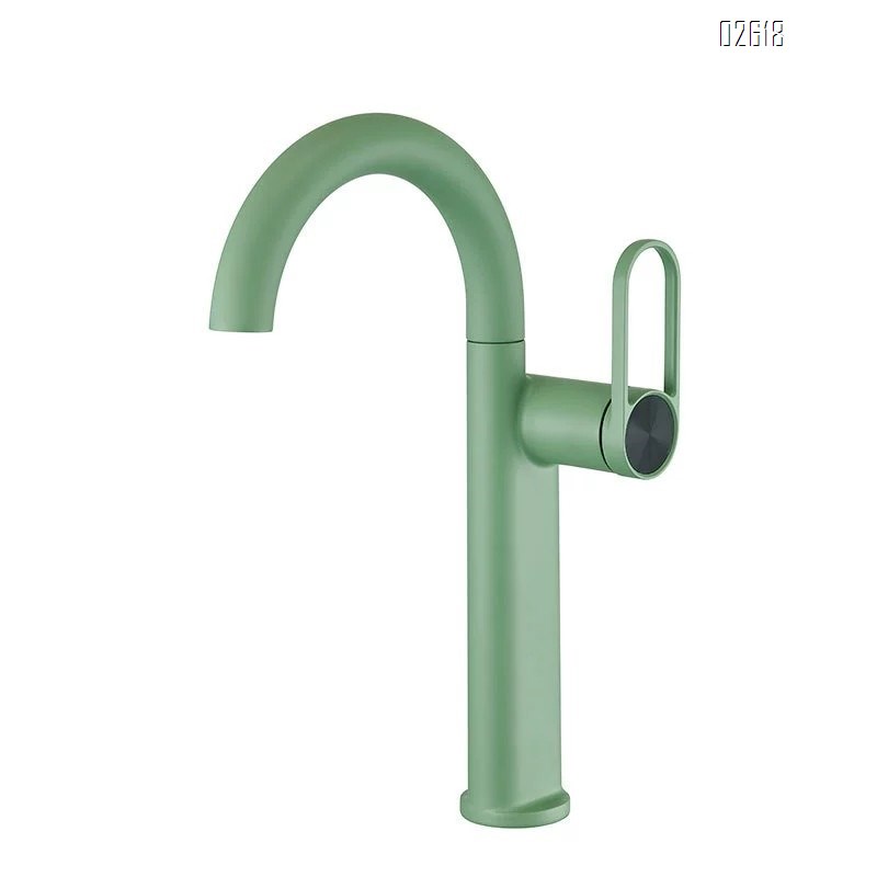 Bathroom basin faucet above and below the wash basin cold and hot water mixing single-hole faucet for home bathroom