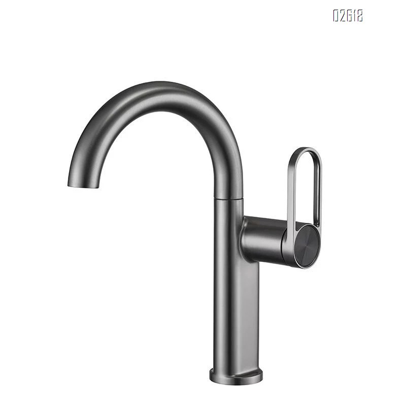 Bathroom basin faucet above and below the wash basin cold and hot water mixing single-hole faucet for home bathroom