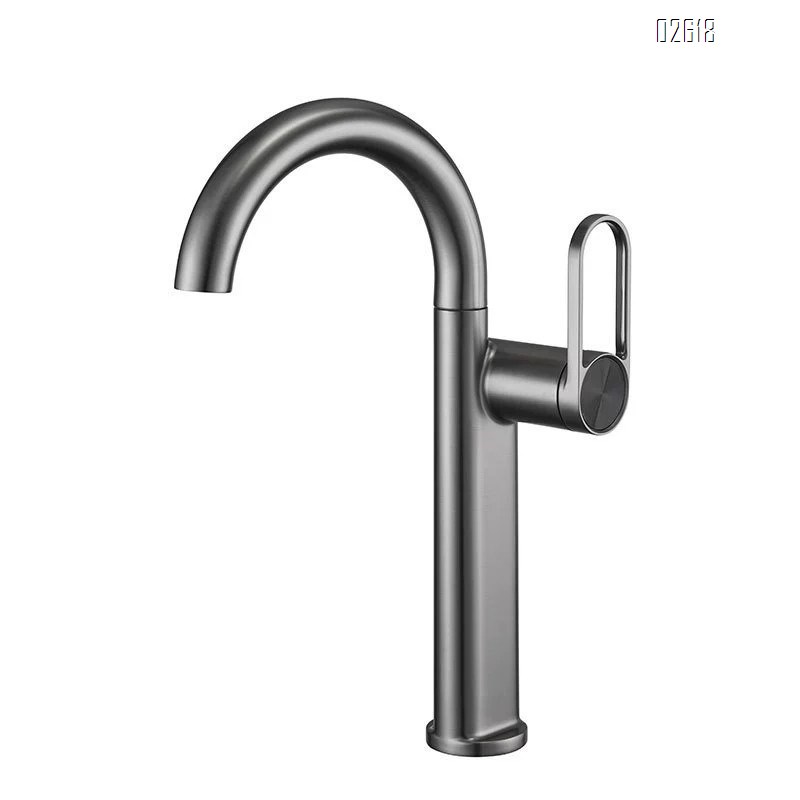 Bathroom basin faucet above and below the wash basin cold and hot water mixing single-hole faucet for home bathroom
