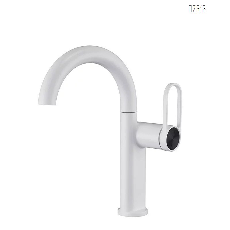 Bathroom basin faucet above and below the wash basin cold and hot water mixing single-hole faucet for home bathroom