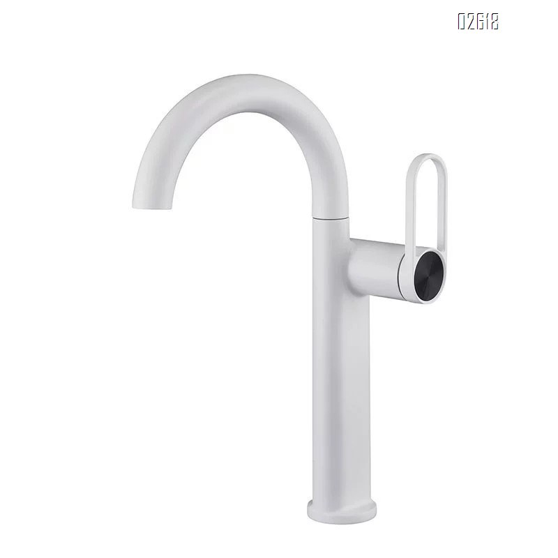Bathroom basin faucet above and below the wash basin cold and hot water mixing single-hole faucet for home bathroom
