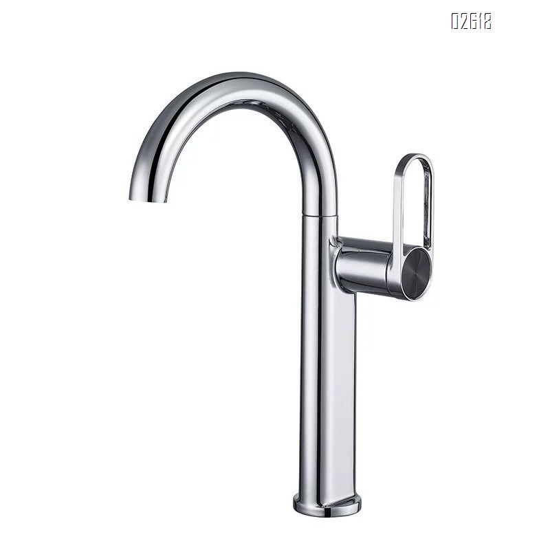 Bathroom basin faucet above and below the wash basin cold and hot water mixing single-hole faucet for home bathroom