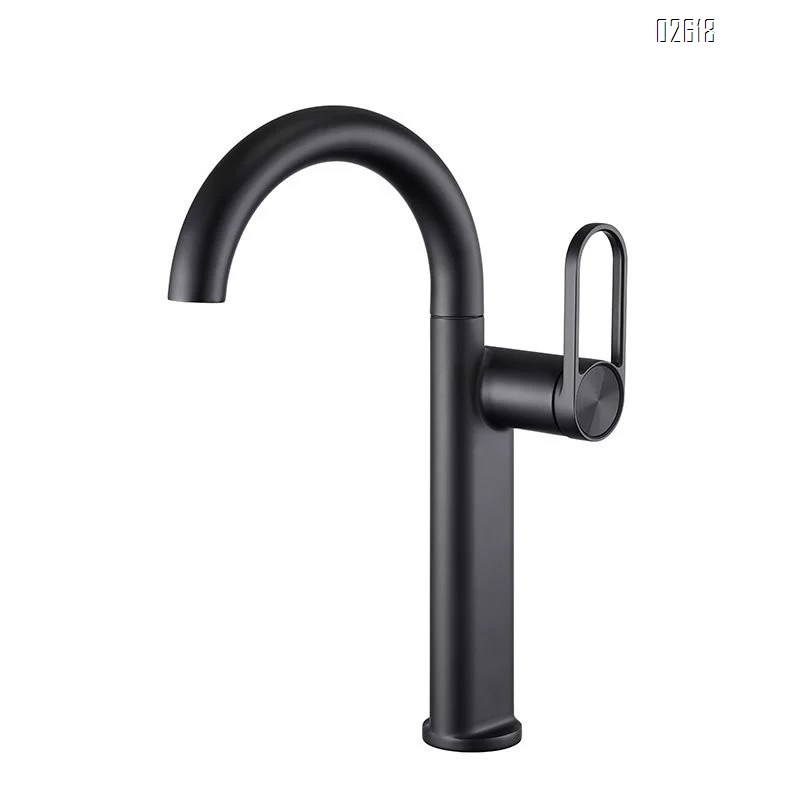 Bathroom basin faucet above and below the wash basin cold and hot water mixing single-hole faucet for home bathroom