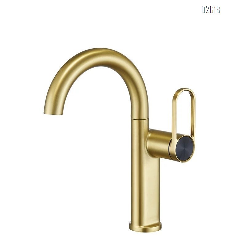 Bathroom basin faucet above and below the wash basin cold and hot water mixing single-hole faucet for home bathroom