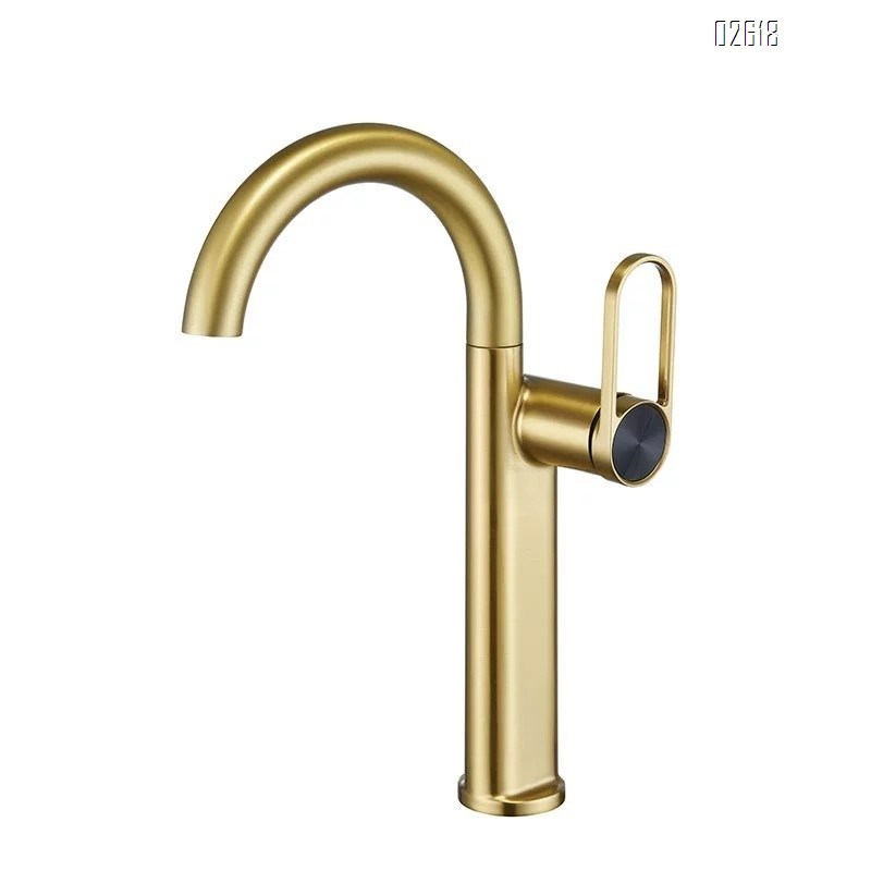 Bathroom basin faucet above and below the wash basin cold and hot water mixing single-hole faucet for home bathroom
