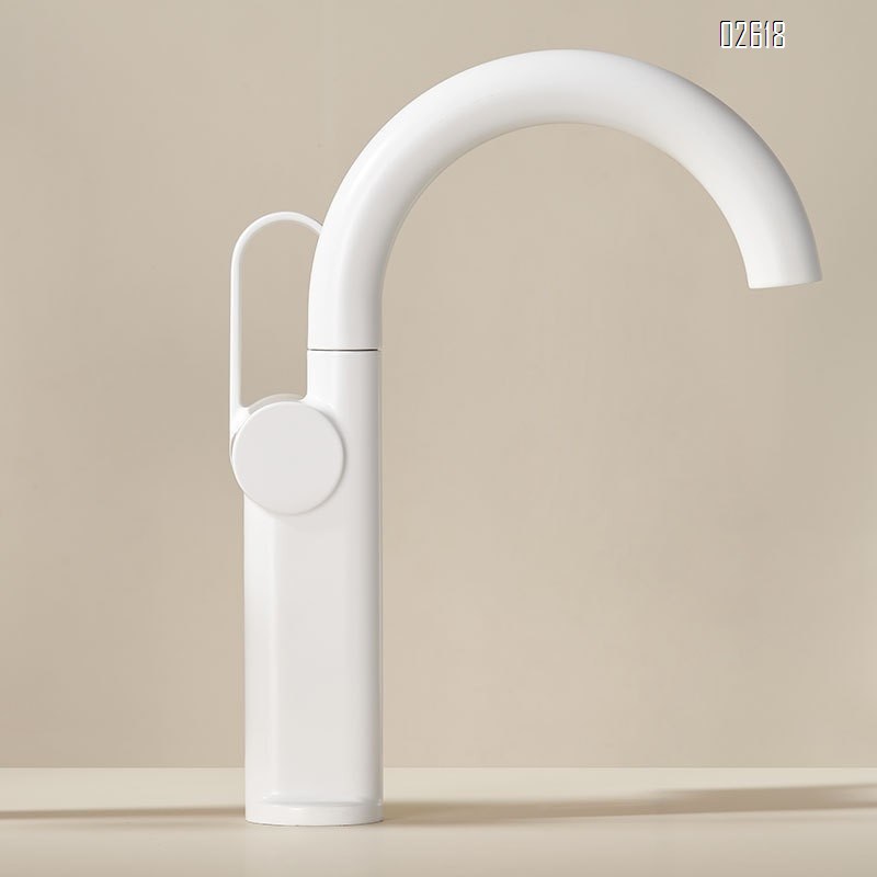 Bathroom basin faucet above and below the wash basin cold and hot water mixing single-hole faucet for home bathroom