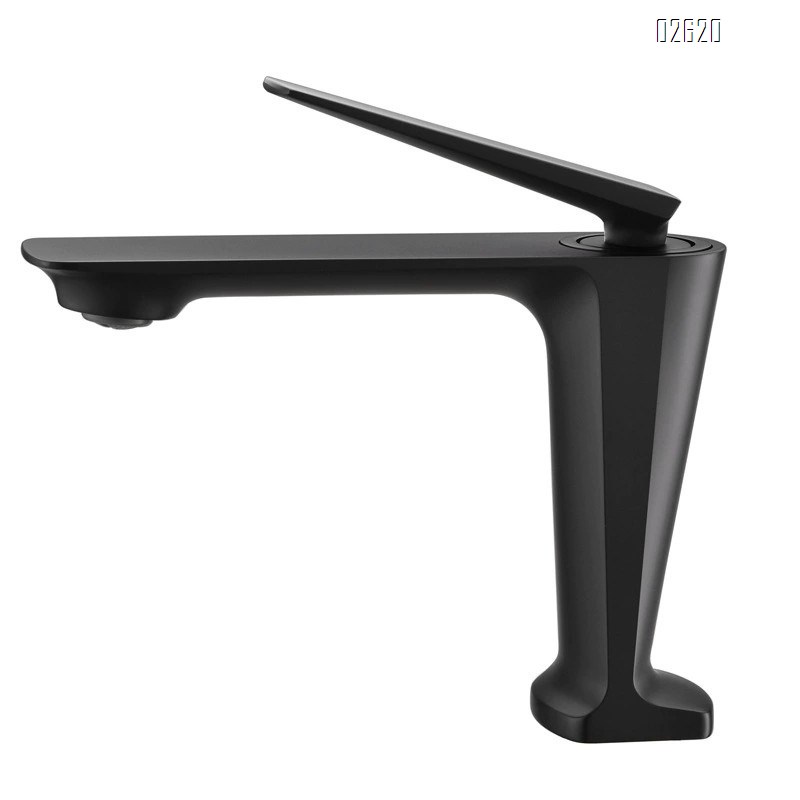 Brass European Gold basin faucet hotel bathroom single hole sitting simple high wash basin faucet