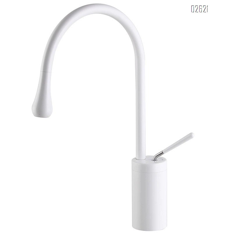 Brass top basin faucet single hole bathroom wash basin cold and hot water bathroom Bridge Basin Faucet