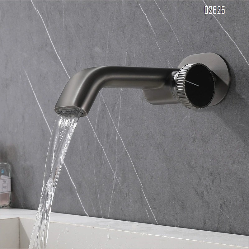 Cold and hot concealed basin faucet wash basin embedded all-Brass basin hotel apartment faucet