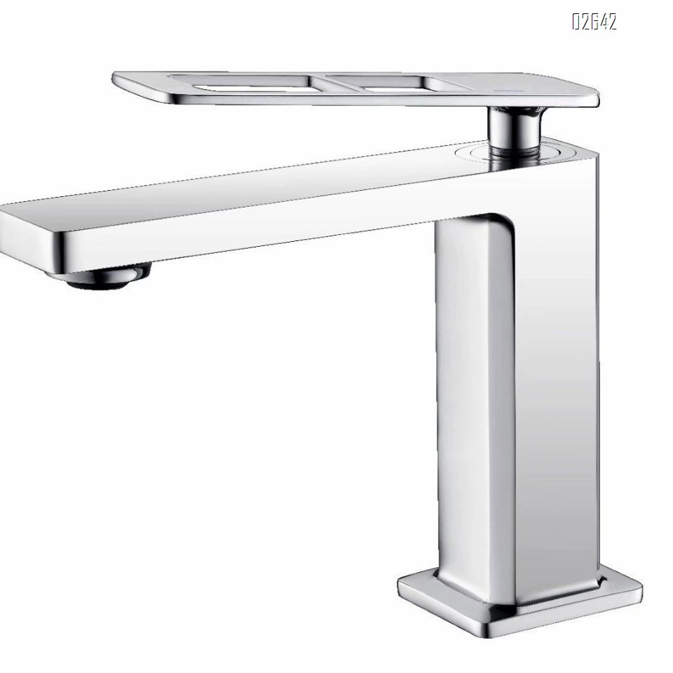 Gun gray wash basin faucet cold and hot bathroom shower basin wash basin anti-splash pressure faucet