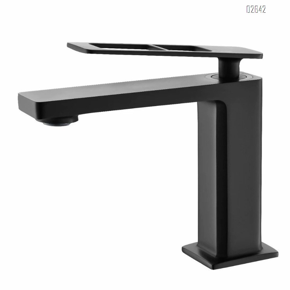 Gun gray wash basin faucet cold and hot bathroom shower basin wash basin anti-splash pressure faucet