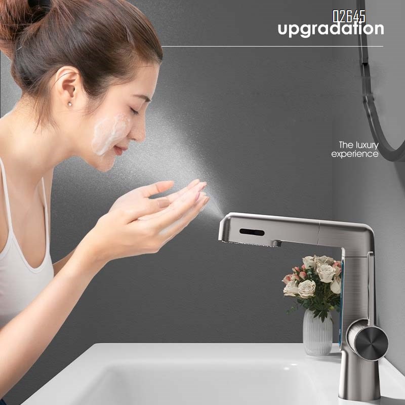 Brass faucet with pull-out function for bathroom toilet and kitchen cold and hot water faucet for wash basin