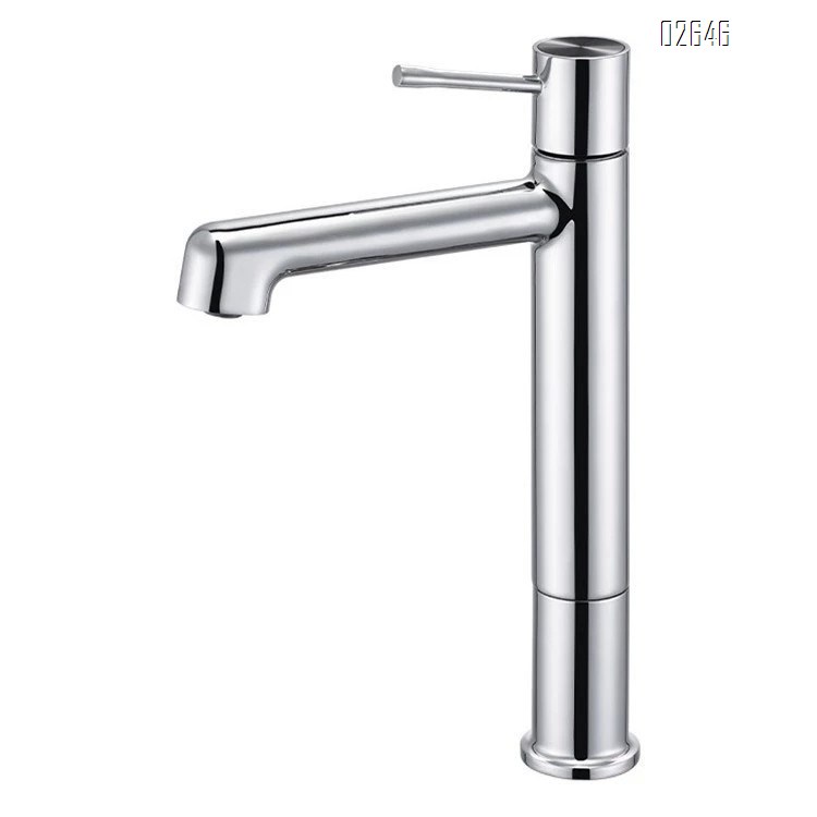Brass milk white faucet bathroom wash basin sink cold and hot rotating home single hole splash-proof simple faucet