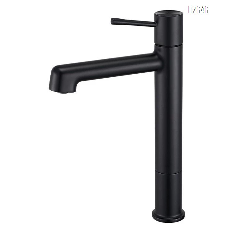 Brass milk white faucet bathroom wash basin sink cold and hot rotating home single hole splash-proof simple faucet