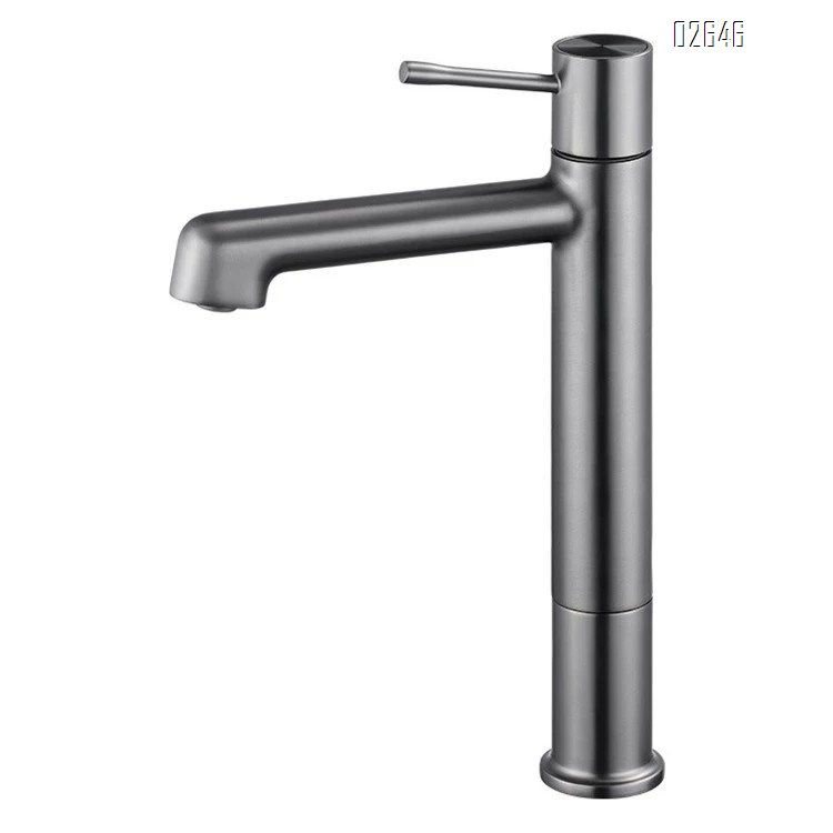 Brass milk white faucet bathroom wash basin sink cold and hot rotating home single hole splash-proof simple faucet