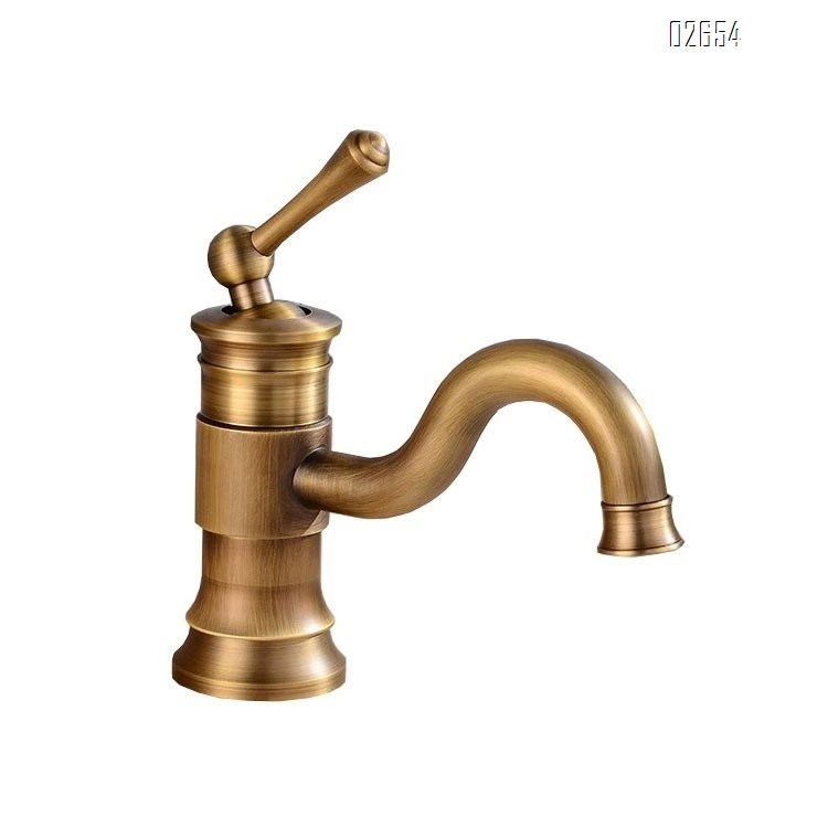Classic all-Brass faucet for bathroom and toilet vintage color cold and hot water above the basin under the basin middle basin faucet