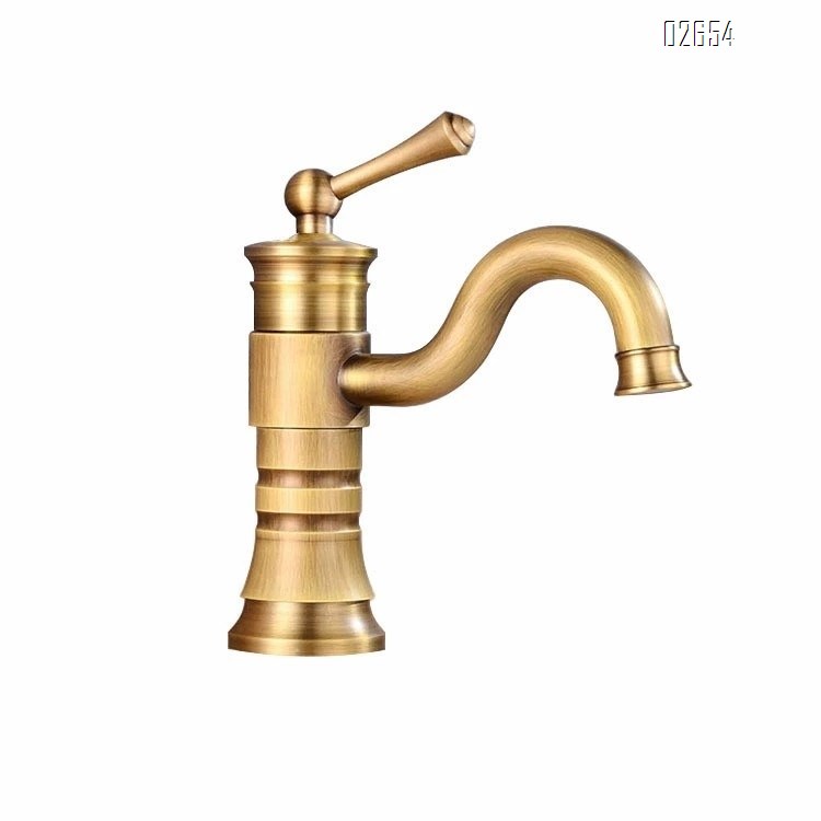 Classic all-Brass faucet for bathroom and toilet vintage color cold and hot water above the basin under the basin middle basin faucet