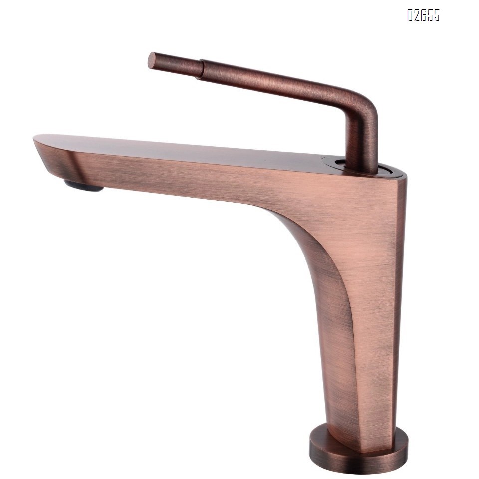Cold and hot double control single handle Brass faucet new gun gray bathroom kitchen bathroom wash basin faucet