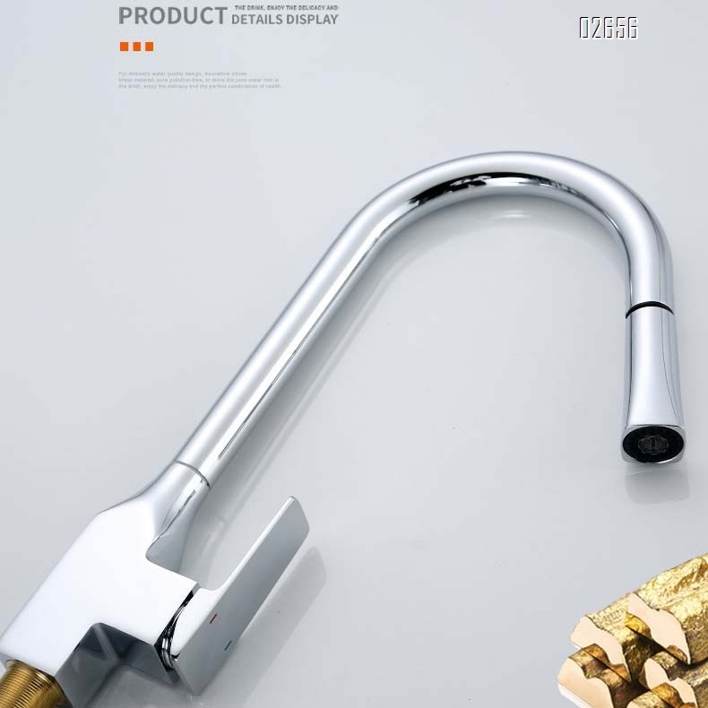 304 stainless steel pull-out kitchen faucet with cold and hot water vegetable sink multi-directional splash-proof dish pool faucet