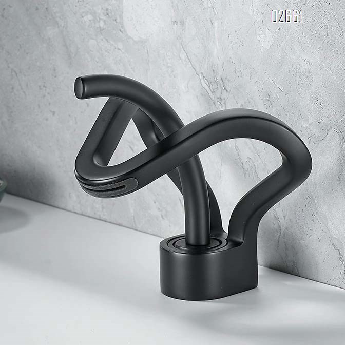 Hotel waterfall basin faucet cold and hot water bathroom faucet wash basin wash basin basin single hole
