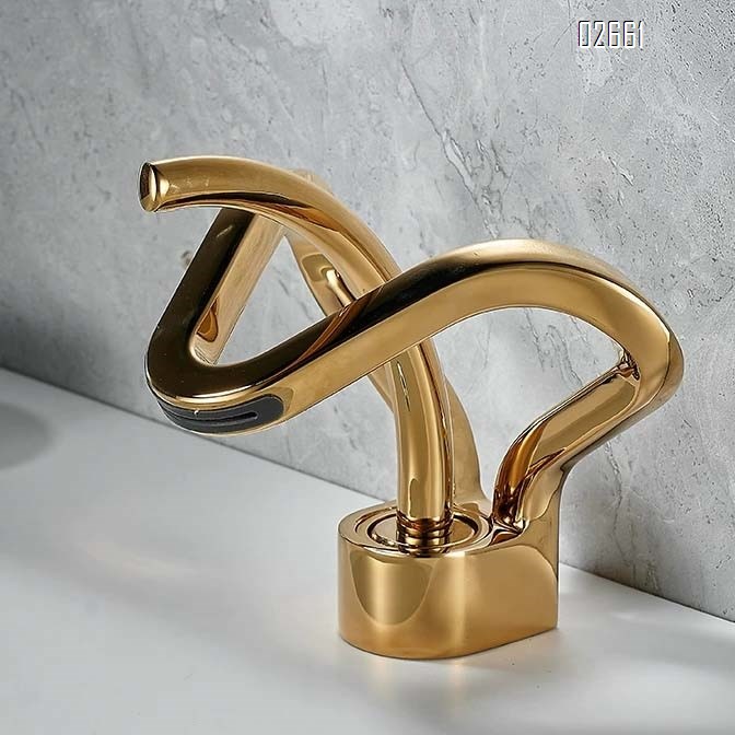 Hotel waterfall basin faucet cold and hot water bathroom faucet wash basin wash basin basin single hole